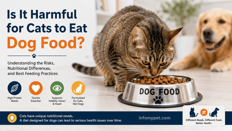 Is It Harmful for Cats to Eat Dog Food?