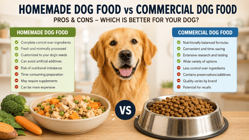 Homemade Dog Food vs Commercial: Pros & Cons – Which is Better for Your Dog?